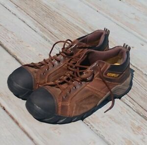 Capterpillar Composite Toe Shoes Size 12 Good Used ASTM F2413-05 EH Brown Black