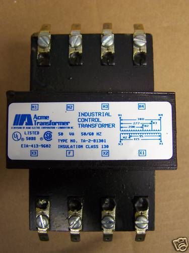 Acme Control 50 VA 50/60Hz Transformer TA-2-81301