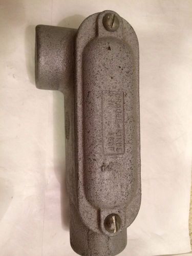 Crouse Hinds 1&#034; Galv LR 38 Condulet. New Old Stock W/Gasket &amp; Cover.