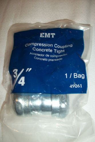 Lot of 10~3/4&#034; EMT Compression Coupling~Concrete Tight~Sigma/Neer~49261