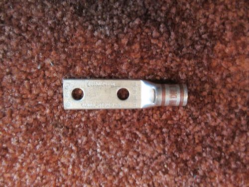 Burndy yav2cl-2tc14e1-fx 2awg 2 hole non insulated brown die crimp lugs for sale