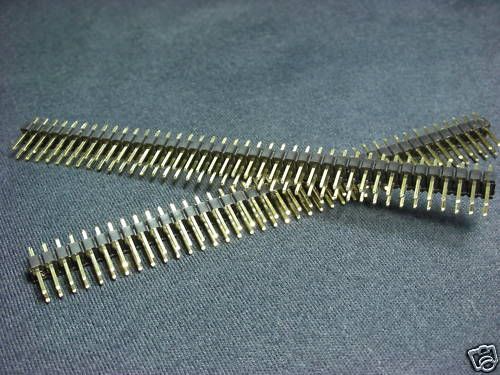 17,gold-plate 2x40 strip tin pin header breakable,40b for sale