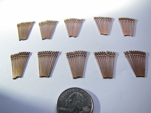 LOT of 100 Wire Wrap Socket Pins from early 1970&#039;s gold scrap circuit board use?