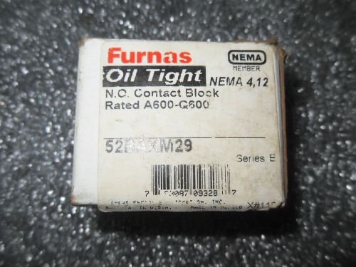 (v41-2) 1 nib furnas 52bakm29 oiltight contact block for sale