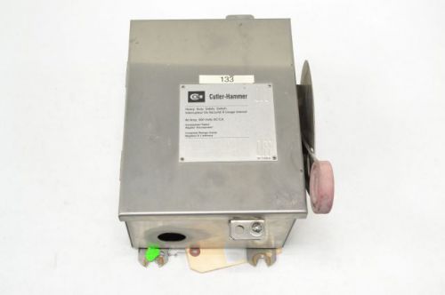 CUTLER HAMMER 4HD362NF SAFETY STAINLESS 60A 600V-AC 3P DISCONNECT SWITCH B246978