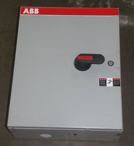 Abb nf2002-3pb8b 350a 350 a amp enclosed non fusible safety disconnect switch for sale
