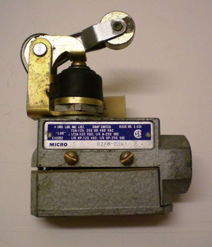 Lever roller micro switch, &#034;micro switch&#034; #bze6-2rn2, 15 amps @ 480 v ac,  usa for sale
