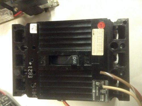 Ge ted136yt150 molded case switch 600 vac, 150a, 3 pole for sale