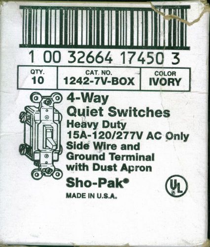 EAGLE 4-WAY QUIET SWITCHES 10 PACK 15A IVORY