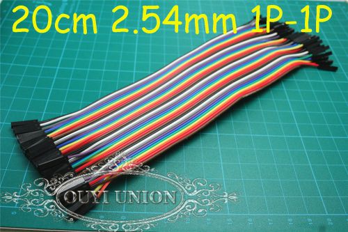 Female to Female 21cm 40PCS Test Lines Connector 1P-1P Wire Color Cable Jumper