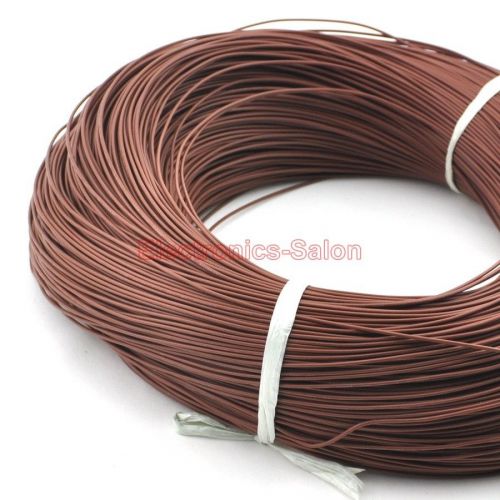 20m / 65.6ft brown ul-1007 22awg hook-up wire, cable. for sale