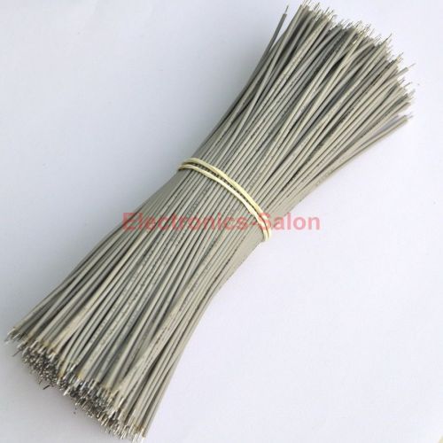 100x Gray 150mm/6&#034; UL-1007 26AWG Wire, Cable.