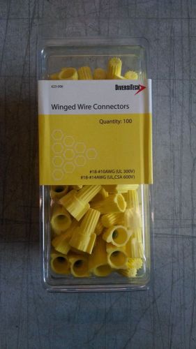 100pk DiversiTech Twist-on Wire Nut Connectors #18 - #10AWG 300V