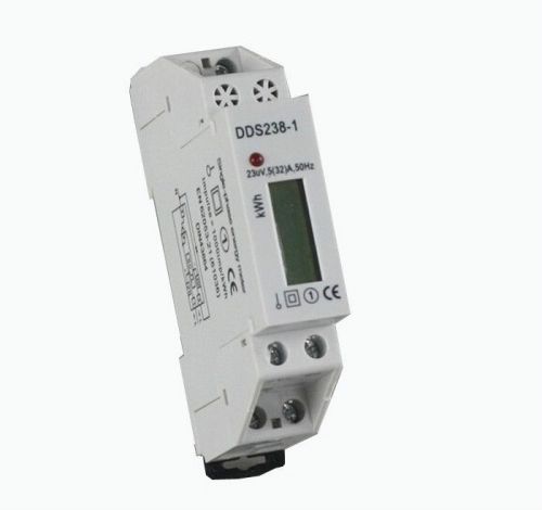 5(32a) current 230vac single-phase din-rail type kilowatt hour kwh meter 50hz h for sale