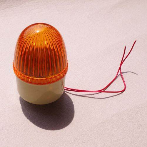 110vac yellow mini beacon warning signal light lamp spiral fixed for sale