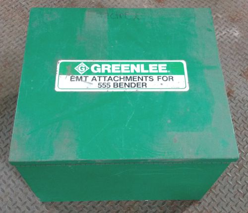 Greenlee 555 electrical conduit pipe tube shoe bender metal box toolbox storage for sale