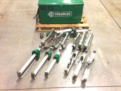 Used greenlee 882cb conduit bender 1-1/4&#034; thru 2&#034; emt 7 rigid flip top for sale