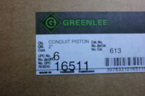 New  2&#034;  greenlee conduit piston &#034;mouse&#034; # 613, for emc, imc, ridgid, pvc, for sale