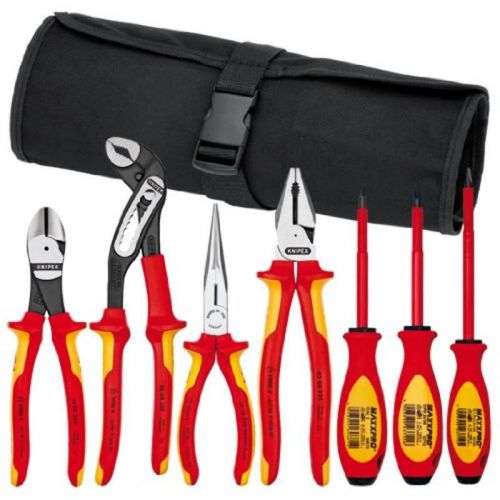 Insulated 7-Piece Tool Set KNIPEX TOOLS Wire Strippers and Crimping Tools