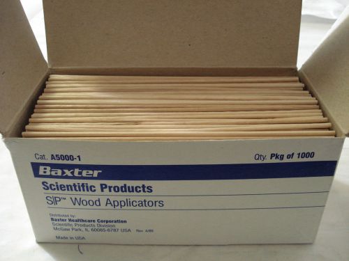 BAXTER WOOD APPLICATORS,NON STERILE (BOX OF 1,000)