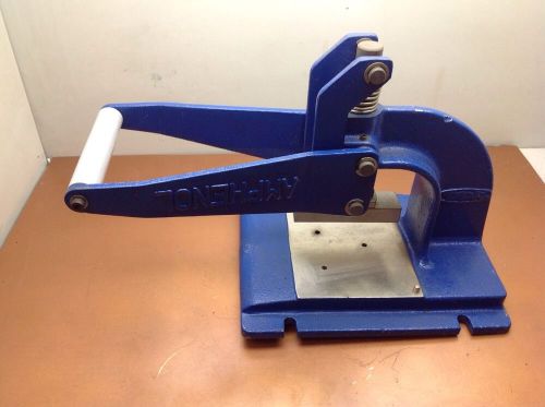 Amphenol tool press vice 1 1/4&#034; to 2 3/8&#034; opening - manually operated for sale