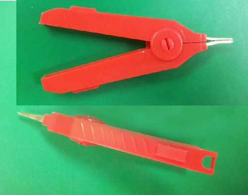 1pcs red kelvin clip test alligator clip bridge for lcr meter test wires cables for sale