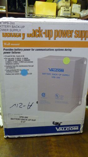 Brand new - valcom vpb-260 battery backup power retail box for sale