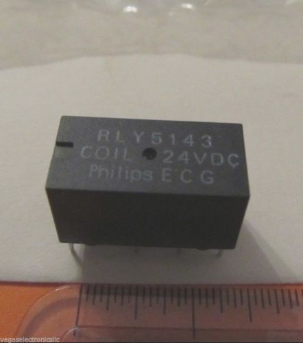 Multi-Contact,Epoxy Sealed Relay,Phillips ECG,RLY-5143,2amp Coil 24vdc,1 PC