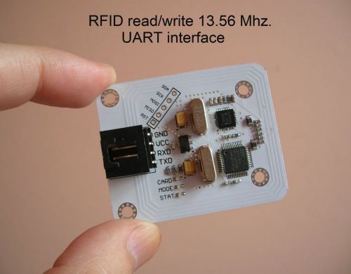 Rfid uart module card 13.56 mhz. read/write. rc522.mifare tags with 1 kb eeprom for sale