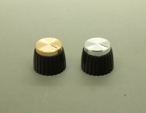 4 x metal top control knob for marshall amp - 6mm shaft (silver or gold) for sale