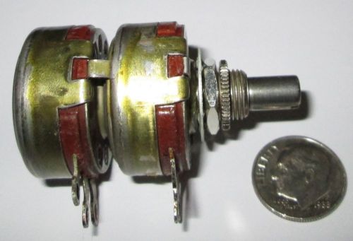 Allen-bradley type j potentiometer  dual 100/500 ohm audio   2 watt refurbished for sale