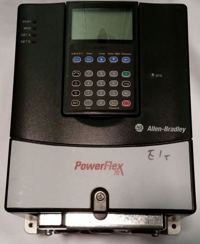 Allen Bradley Powerflex 70 AC Drive with 20-COMM-E, 20-HIM-A3 (20AC1P3A0AYNANC0)