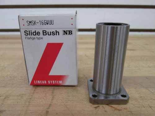Nb slide bush square flange type; p/n: smsk-16gwuu ~new~surplus~ for sale