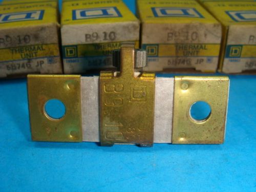 New, lot of 5, square d b9.10, overload heaters, b 9.10, b9.10, new in box for sale