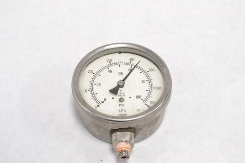 Bourdon pressure 0-100psi 4 in 1/4 in npt gauge b302778 for sale
