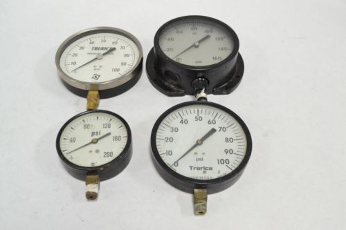 Lot 4 trerice ashcroft usg assorted 0-100 0-160 0-200 psi pressure gauge b254410 for sale