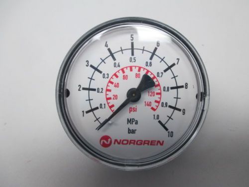 New norgren d63 r1/8 0-10bar  pressure  2-7/16 in 1/8 in npt gauge d252562 for sale