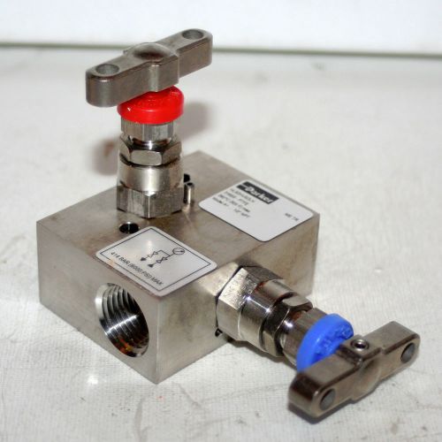 1/2&#034; npt 2-valve manifold  parker hls2hvsdlh new for sale