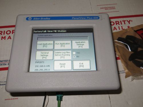 AB PanelView Plus 600 2711PC-T6M20D8 Mono Touch ENet,LNC Tested 2013