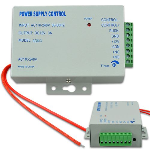 12v 3a door entry access control power supply for electric locks 0-20 seconds for sale