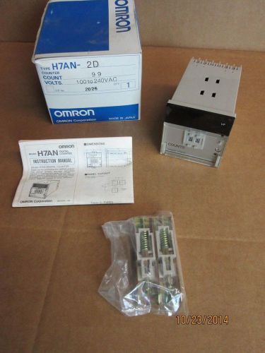 Nos omron h7an-2d h7an2d 99 count counter 100-240v 100-240 v volt vac for sale