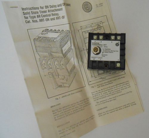 1 new westinghouse art on solid state relay timer s# 1264c62g01   0.1-30 seconds for sale