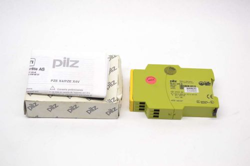 NEW PILZ PZE X4V 3/24VDC 4S SAFETY 24V-DC 2W 16A AMP RELAY B447495