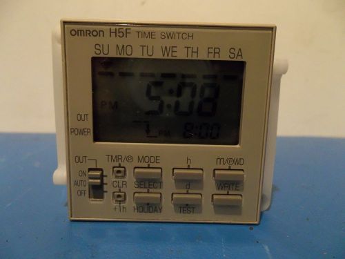 OMRON H5F-B Time Switch Control 100 to 240VAC, 50/60Hz, 2.4VA max.