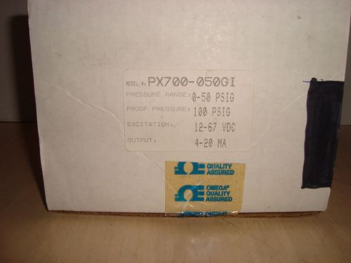 Omega pressue transducer px700-050gi * 0-50 psig, 12-67 vdc, 4-20 ma output for sale