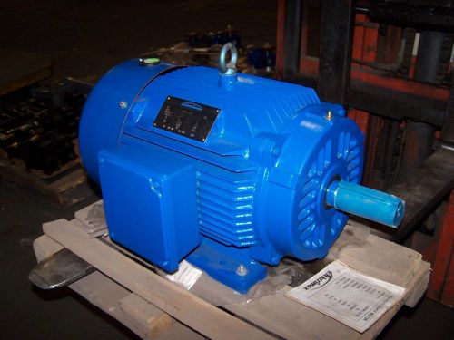 New elekrimax 20 hp electric ac motor 230/460 vac 3530 rpm 256t frame 3 phase for sale