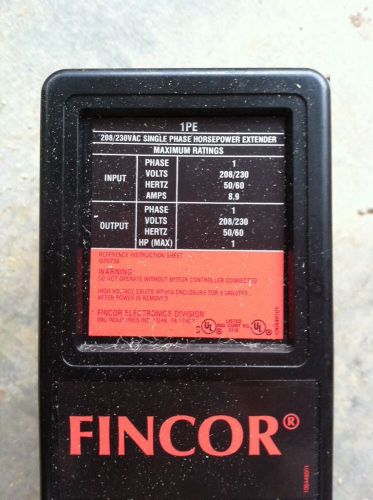 Fincor 208/230vac Single Phase Horsepower Extender