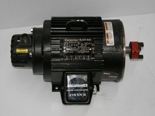 Marathon electric black max dvl184thtl7776be motor w/encoder 3 ph 2 hp 2750 rpm for sale