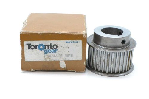 NEW TORONTO GEAR P34 5M 25 1 IN 34TOOTH TIMING PULLEY D404101