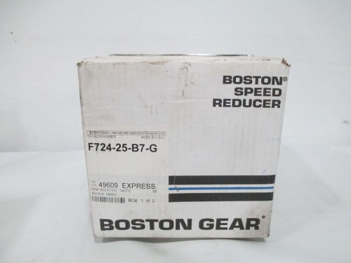 NEW BOSTON GEAR F724-25-B7-G WORM 1.45HP 25:1 143-145TC GEAR REDUCER D258543